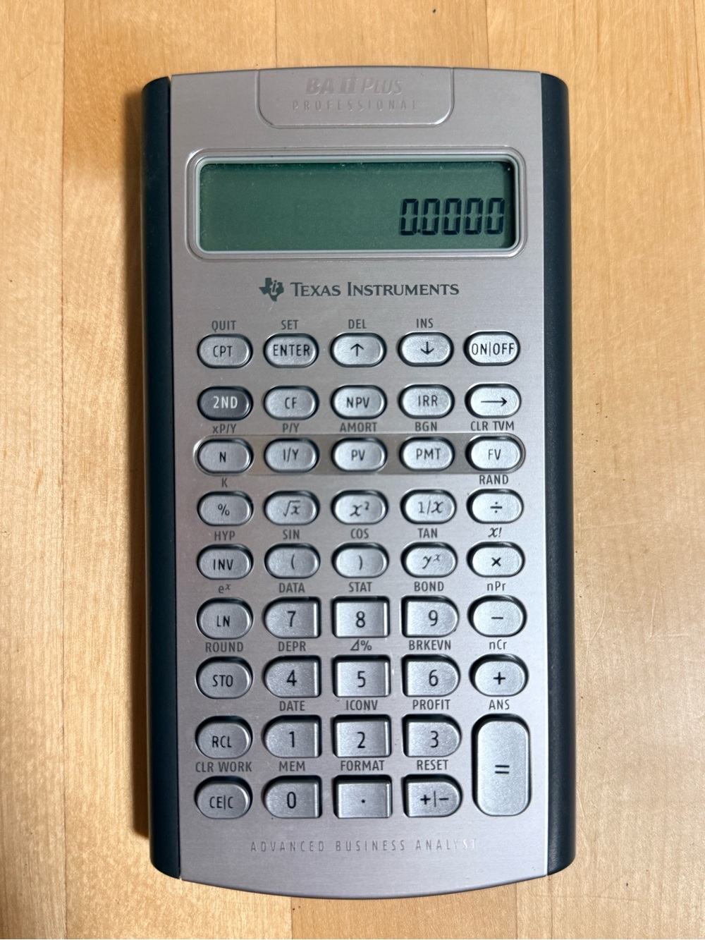 Texas Instruments BA II Plus Professional Advance Business Analyst Calculator